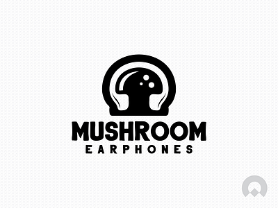 Mushroom Earphones brand branding design games illustration logo vector