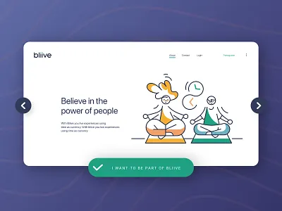 Bliive intro illustration ui ux vector visual language