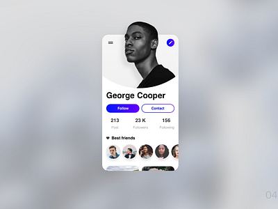 Ui challenge - 04 (user profile) app application design application ui design flat followers profile design sketch ui ui concept ui desgin ui design challenge ui ux designer uidesign ux