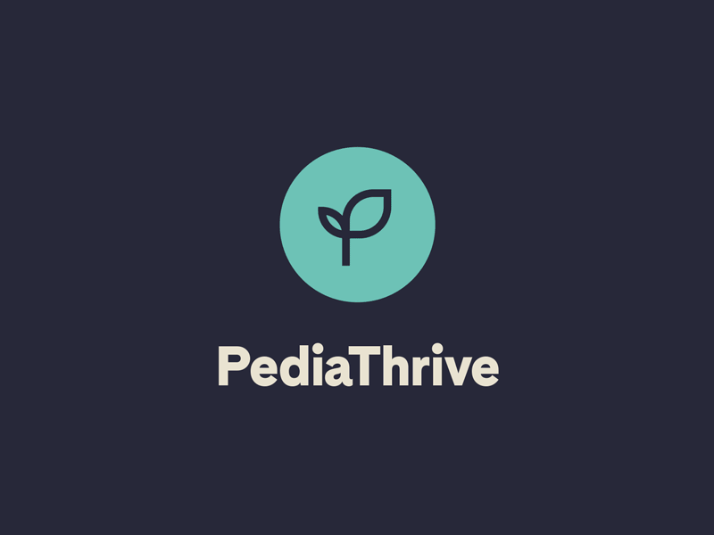 Unused PediaThrive Concept brand branding children design health icon identity logo typography