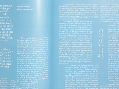 Gossamer Vol.2 Spread editorial layout magazine