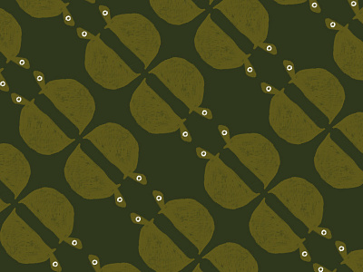 Turtles animal eight eights green pattern procreate repeat shell slow turtles