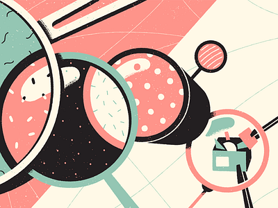 Lenses editorial illustration illustration