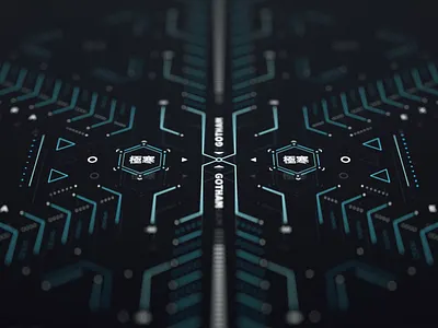 Gotham EX 2 cyberpunk fui graphic sci fi screen ui