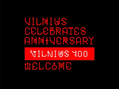 Vilnius 700 logo branding logo