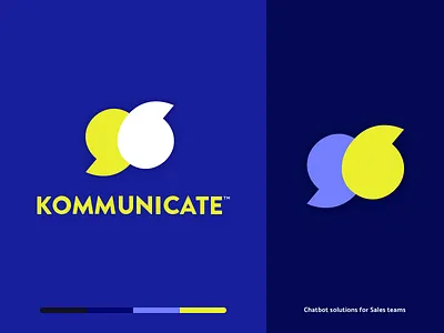 Kommunicate branding : Logo design brand agency brand and identity brand design brand development brand identity brand identity design branding chat chat bot communicate design design studio graphic icon illustration agency logo logo design logo design concept studio unlost symbol
