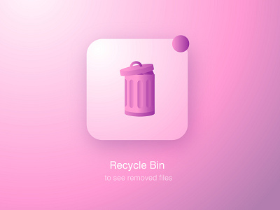 Recycle Bin apple design application icon icon app icon design recycle bin ui ui design user interface user interface experience