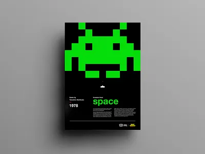 Space Invaders design graphicdesign grid layout layout posterdesign swissdesign typography