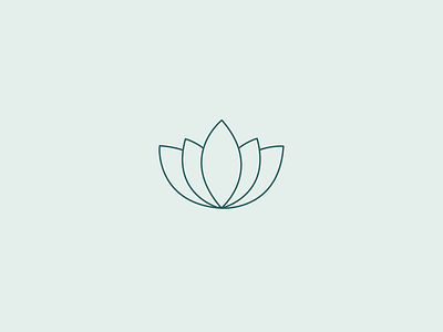 Minimal Lotus Icon branding graphicdesign icon illustration logo vector