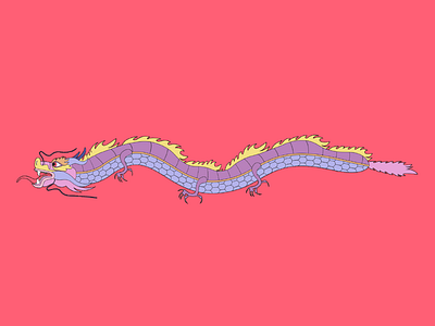 Chinese new year 02 2d animation animation character china chinese new year dragon illustration motion design odd bleat