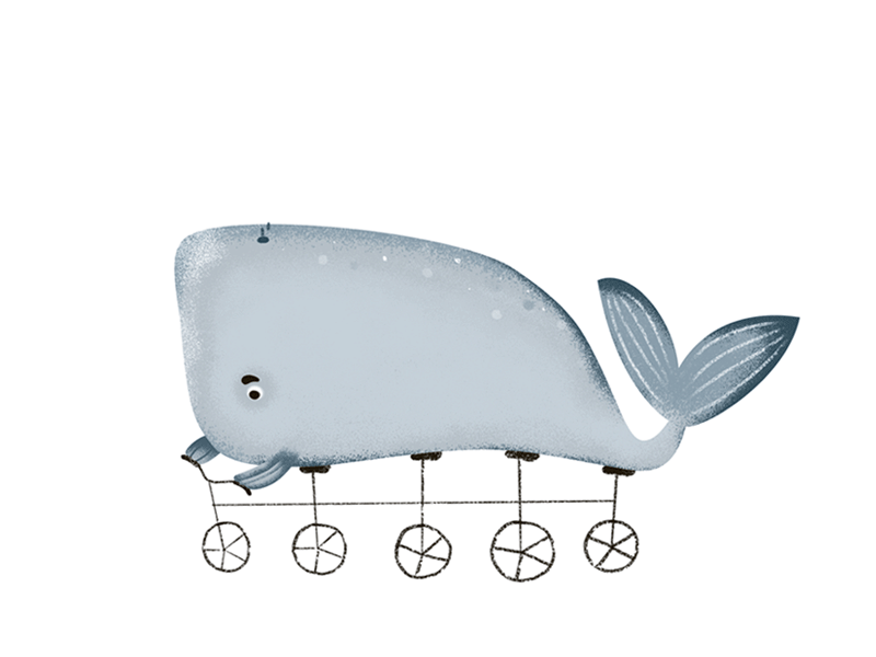 Bicyclist animation design illustration motion rastr