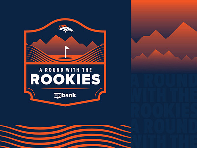 A Round with the Rookies Final blue broncos colorado denver denver broncos event football gold logo mountians nfl orange rookies sports