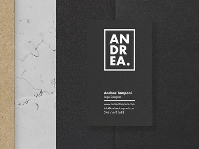 Personal branding - Business card black branding color design flat logo minimal mockup type typography white