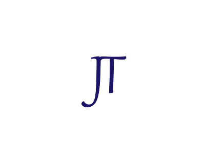 π design illustrator initial initial logo initials j logo letters logo maths name pi t logo typogaphy ui