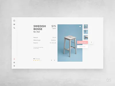 Ui challenge - 05 (single product) design designer desktop flat ikea minimal sketch ui ui challange ui concept ui deisgn ui design challenge user experience user inteface ux ux design