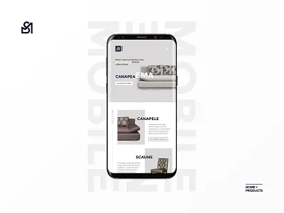 Skymob Website Mobile version app design blue furniture grey minimalist design mobile mobile app mobile app design product product catalog ui ux design web design