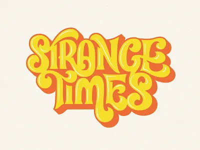 Strange Times 70s design lettering lettering art ligature logo mark retro throwback type type logo typography vector vintage wordmark