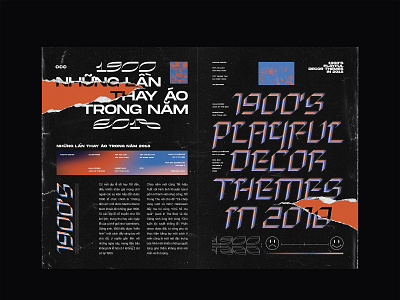 1900 Magazine Layout layout magazine typography