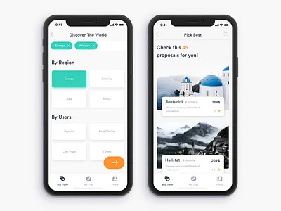 Travel app app inteface ios mobile travel app ui ux
