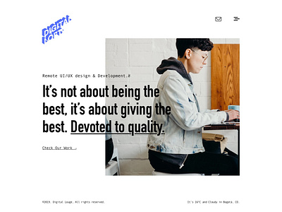 Exercising. app brand branding clean design editorial inspiration landing layout minimal photography type typography uikit ux web website