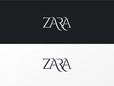 Zara Logo Redesign approach branding clothes creative logo design logotype mark style typography wear