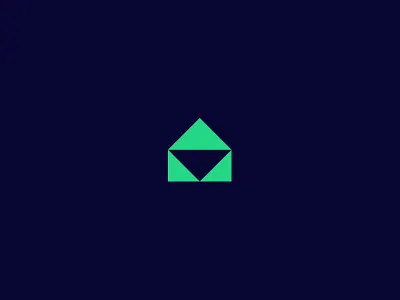 Approved box branding envelope glyph green icon identity logo