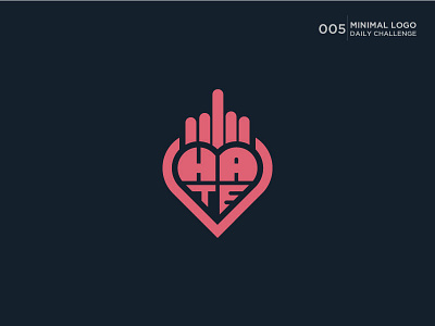 I Hate you branding business logo creative fuck logo graphic hand logo hate logo i hate you logo identity illustration logo logotype love logo professional logo text logo typography u logo