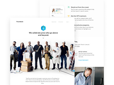 Top Pro Landing Page group shot landing page design minimal typography ui visual design