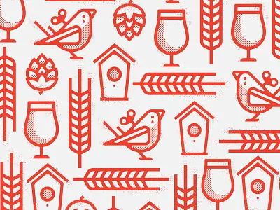 Crimson Finch Pattern