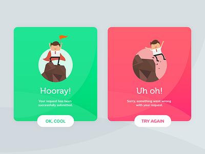 Flash Message #011 #DailyUI alert cool dailyui error error message fail flash illustration success toaster try again