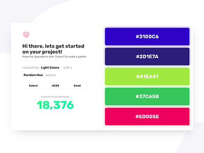 Color Koala Refresh colors colors palette design minimal tools ui ux