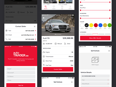 autoTRADER App Redesign app cars ios ui ux vehicle