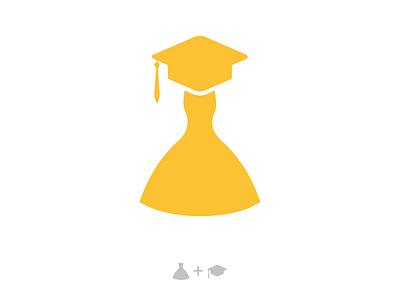 Dress + Degree Logo Idea creative degree design dress icon inspiration logo logotype simple