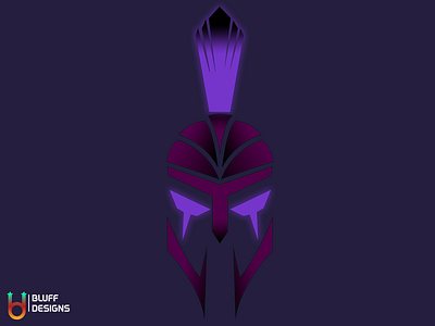 Roman Helmet Mascot - Negative space variant branding esports geometric geometric design gradient illustration logo mascot logo minimal negative space ui