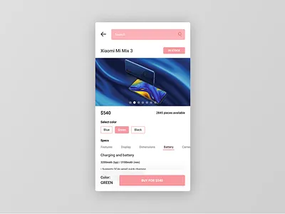 Figma #DailyUI #096 Currently In-Stock app app concept button dailyui design e commerce ecommerce figma flat in stock interface product card shop app ui ux