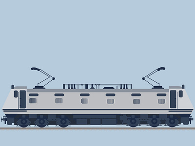 Train Wap7 colors illustration inspiration