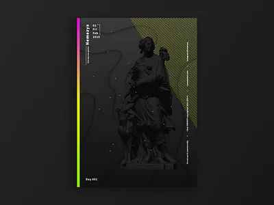 Day 001 - The Hunting 2019 365 days poster 365challenge 3d designeveryday gradient nemezyx onedayoneposter poster a day poster challenge shape skills target