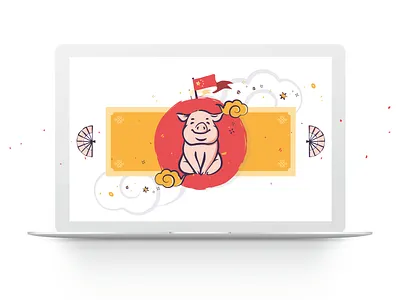 ChineseNewYear celebration china chinese illustration infography newyear nye pig