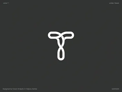 Letter T branding experiment icon identity letter logo mark minimalism monogram shape symbol typography vector