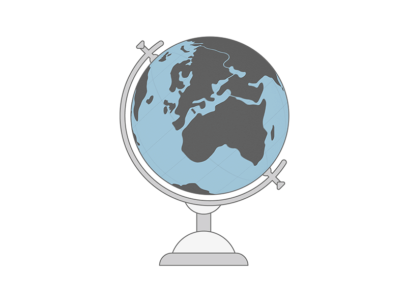 Globe after effects animation globe illustration illustrator motion design