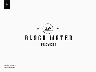 Brewery logo - Vintage bison brand branding brewery bull caligraphy graphic design handlettering icon illustration logo logos mark oldschool symbol typography ui ux vector vintage