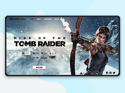 Game Landing Page branding design ui ux web website