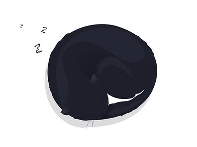 Zzz animals black white black cat cat comfort cosiness drawing dream gloss glossy hygge illustration kitty mascot picture pussycat rest sketch sleep zzz