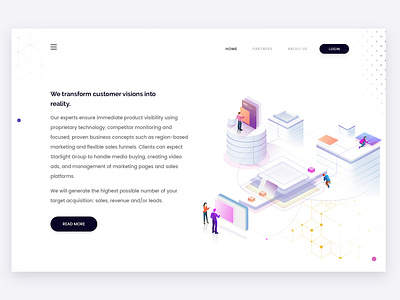 Customer Visions arslan concept customer design illustration landing page pakistan reality visions web