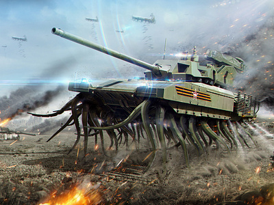 Armata-2 3d 3d art battle cgi concept art creative design digital art fantasy art future game art graphic design illustration industrialdesign key visual matte painting sci fi tank vehicle war