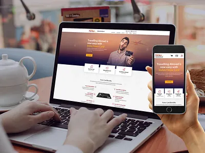 Redesign - Indus Forex Card Landing Page branding landing page concept re design ui ux design uidesign website concept