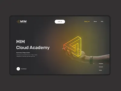 Cloud Academy academy banner british cloud home screen logo modern ui web