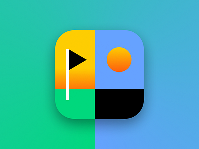 Daily UI #005 / App icon app app icon dailyui dailyui 005 figma gradient ios mobile summer sun