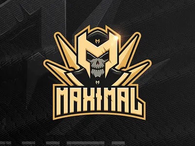 Maximal mascot logo esport esport logo evil logo ideas illustration logo m mascot mascot logo max maximal skull