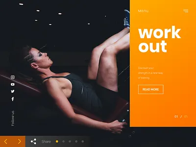 Fitness body clean design exercise fitness gym health homepage icon template ui ux web website workout